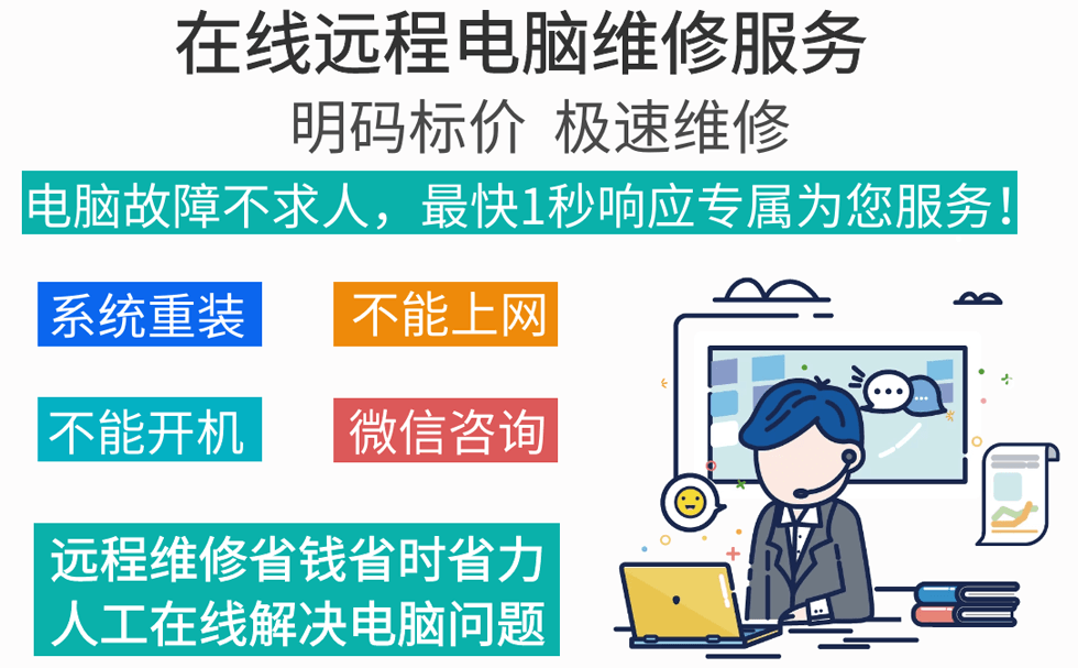 北京易阿科技有限公司远程电脑维修服务，人工在线修电脑